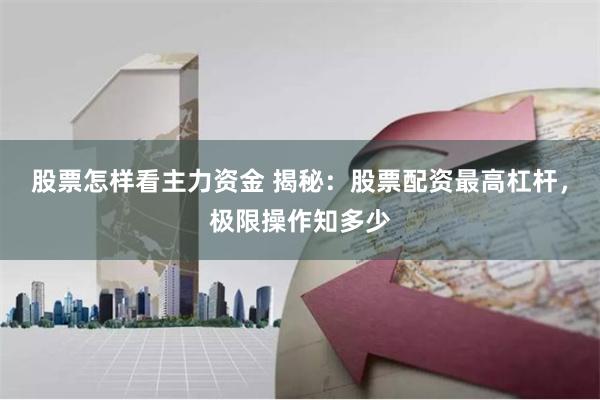 股票怎样看主力资金 揭秘：股票配资最高杠杆，极限操作知多少